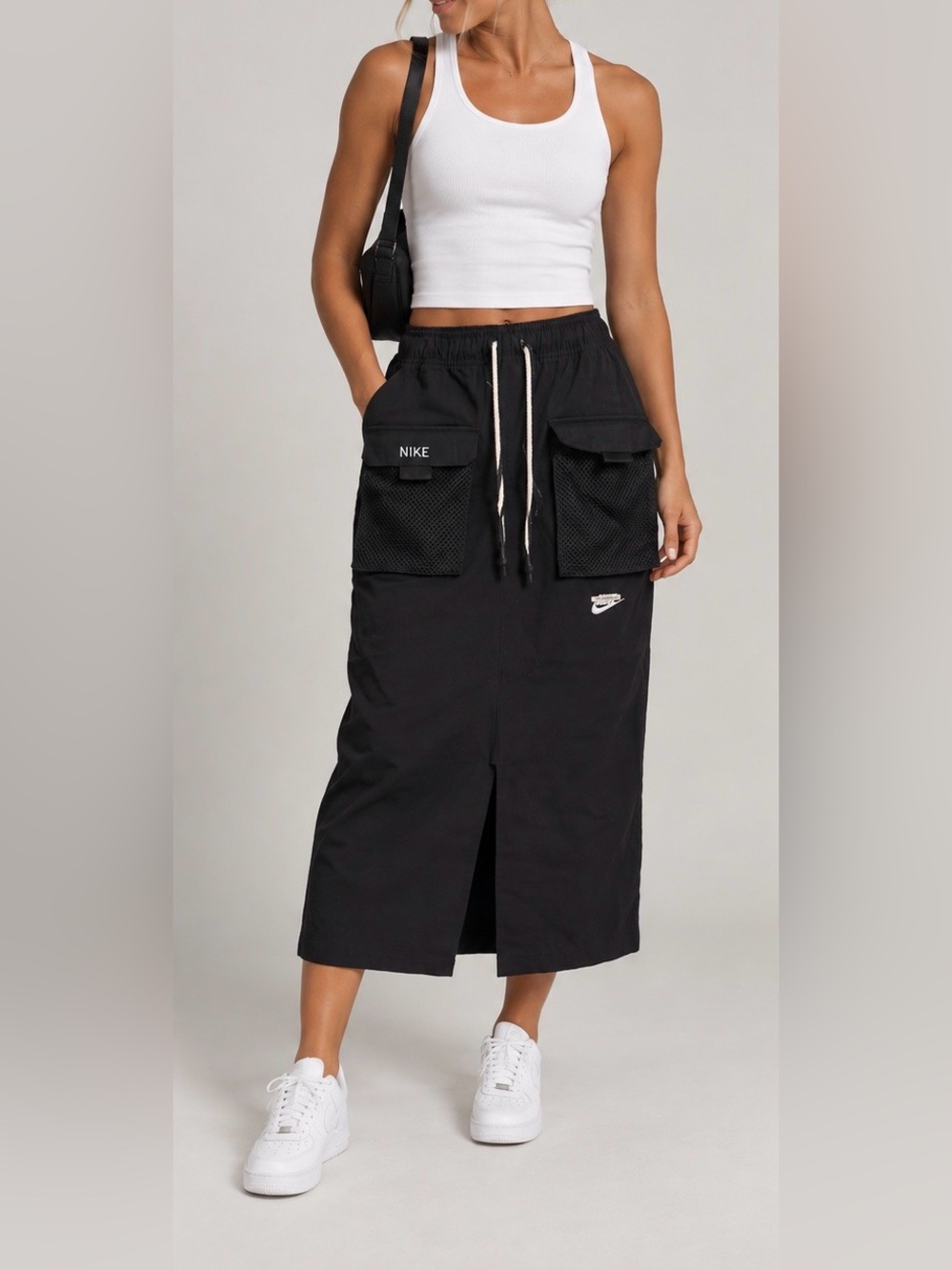 Nike Black Midi Skirt